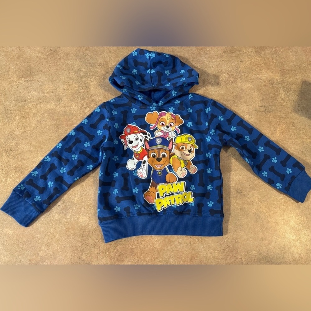 Nickelodeon Paw Patrol Blue Hoodie for Kids Size 4 NWOT